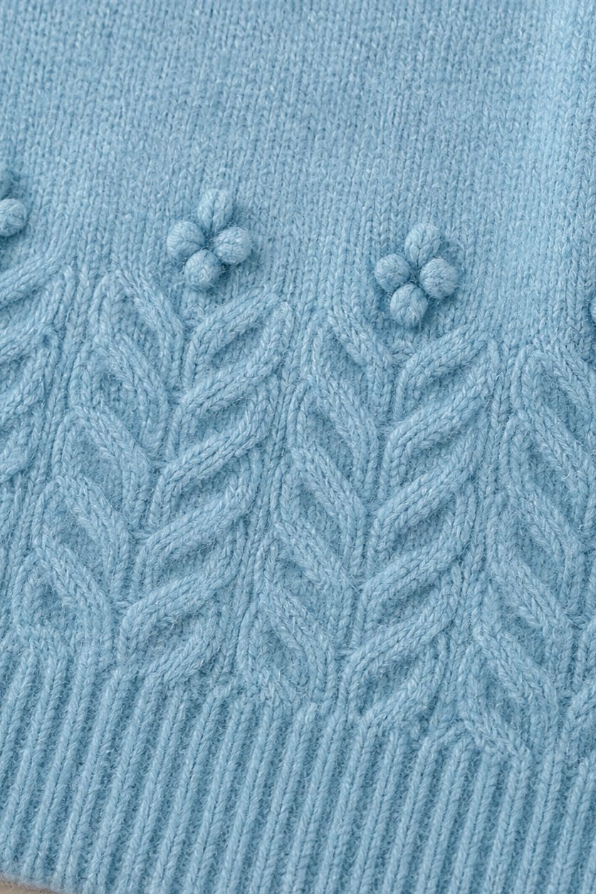 Twillora - Textured Twist Stitch Pullover For Layering — view 9 of 10