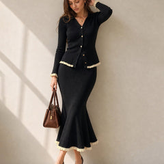 Vaerelle - Bell Sleeve Knit Cardigan Autumn Layering — view 3 of 8