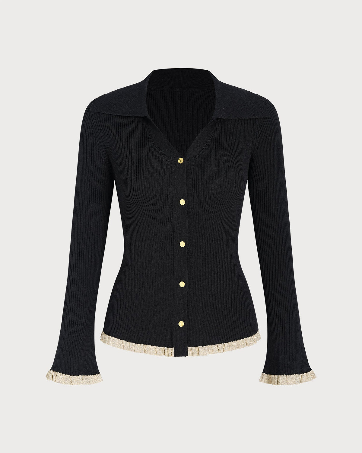 Vaerelle - Bell Sleeve Knit Cardigan Autumn Layering — view 6 of 8