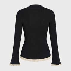 Vaerelle - Bell Sleeve Knit Cardigan Autumn Layering — view 7 of 8