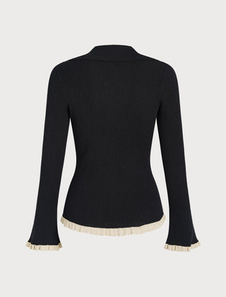 Vaerelle - Bell Sleeve Knit Cardigan Autumn Layering — view 7 of 8