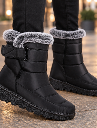 Velbourne - Plush Collar Mid-Calf Boots Everyday Wear — view 2 of 4