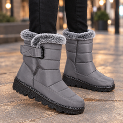 Velbourne - Plush Collar Mid-Calf Boots Everyday Wear — view 3 of 4