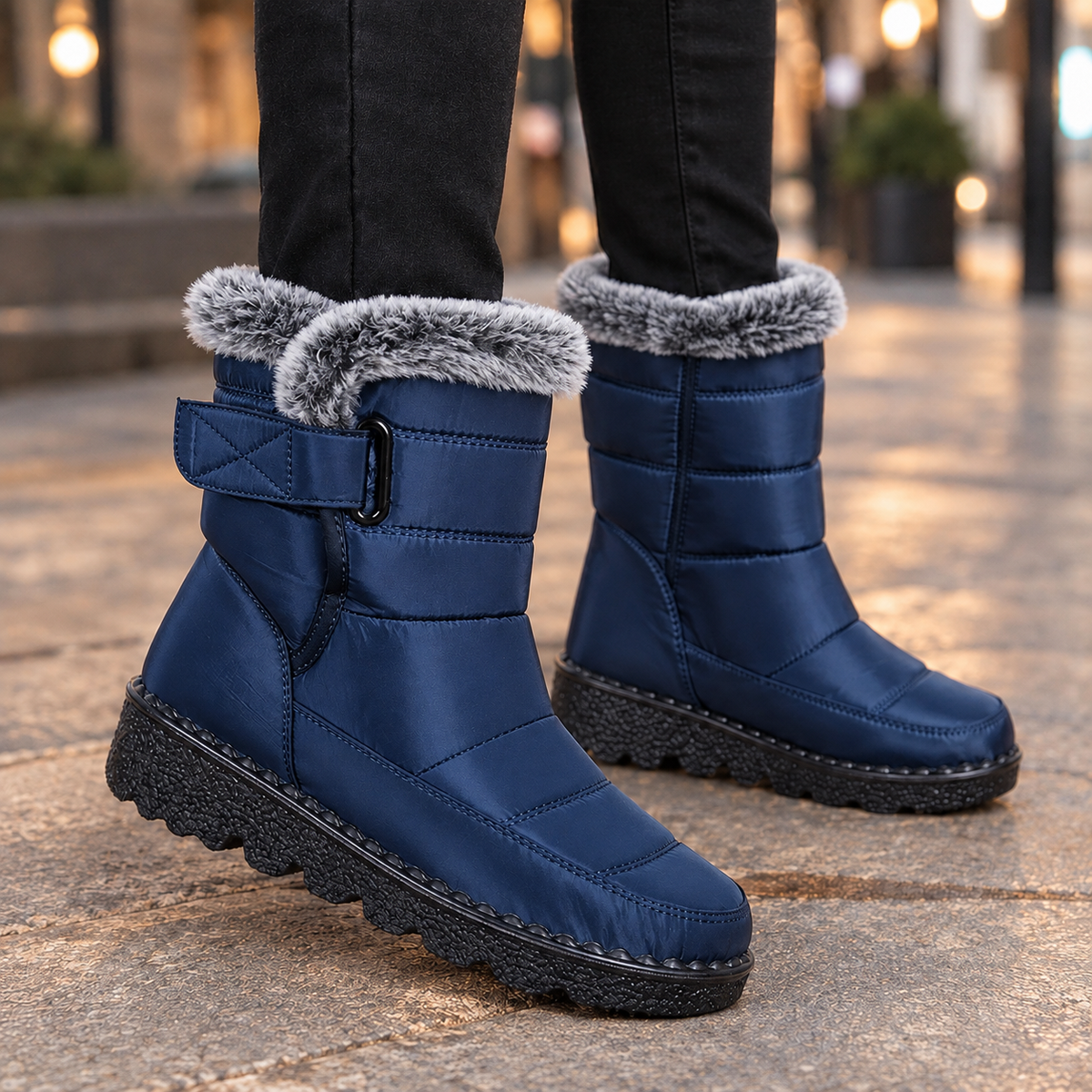 Velbourne - Plush Collar Mid-Calf Boots Everyday Wear — view 4 of 4