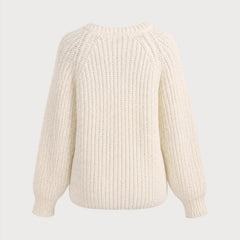 Velenne - Textured Knit Button Cardigan Cold Weather Layering — view 3 of 4