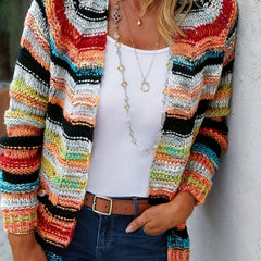 Vellamira - Long Sleeve Knit Layering Cardigan Cold Weather