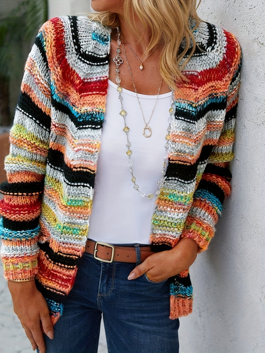 Vellamira - Long Sleeve Knit Layering Cardigan Cold Weather