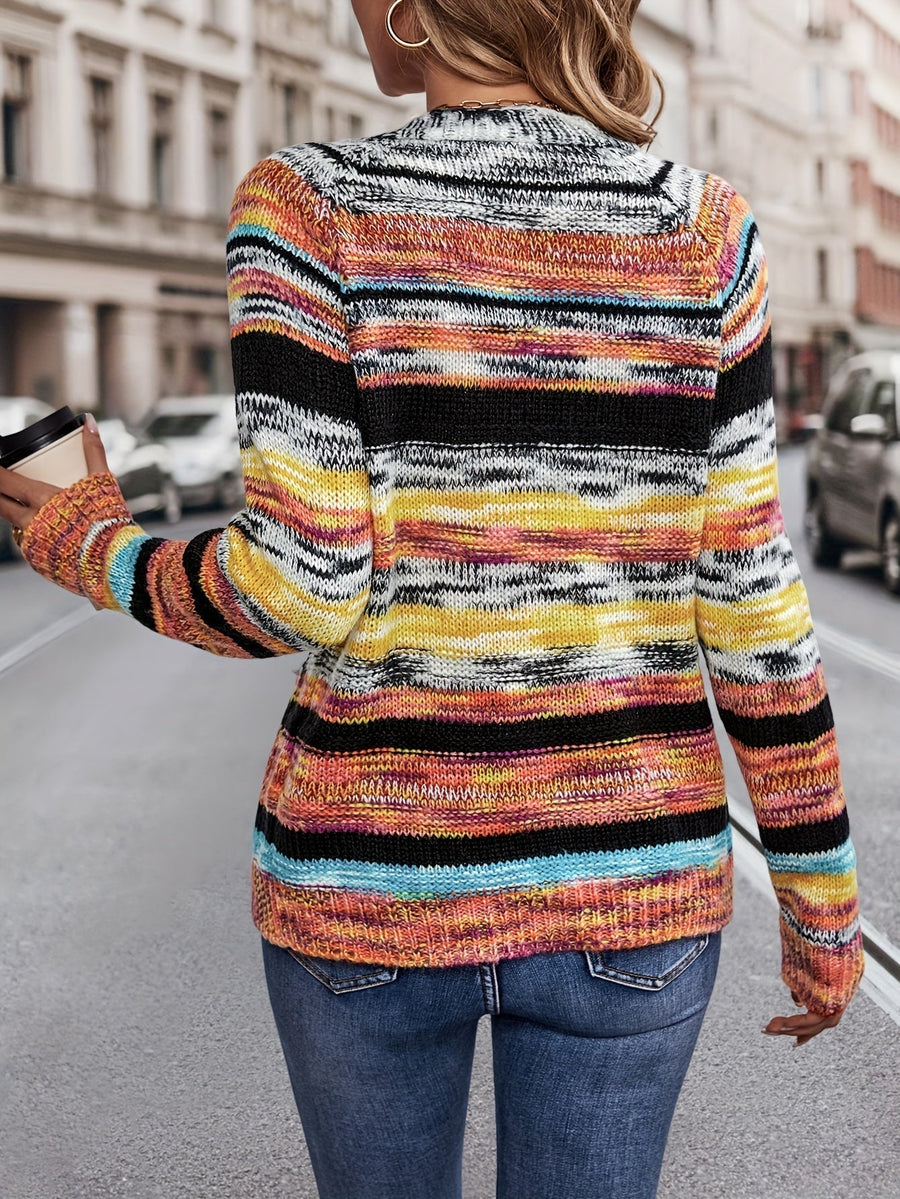 Vellamira - Long Sleeve Knit Layering Cardigan Cold Weather — view 2 of 10
