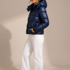 Vellastra - Hooded Quilted Puffer Jacket Cold Weather Commuting