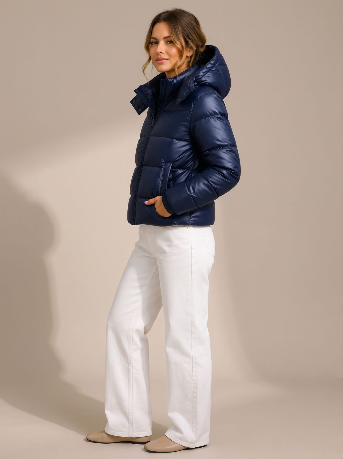 Vellastra - Hooded Quilted Puffer Jacket Cold Weather Commuting