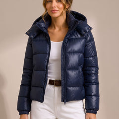Vellastra - Hooded Quilted Puffer Jacket Cold Weather Commuting — view 2 of 8
