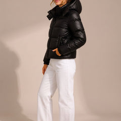 Vellastra - Hooded Quilted Puffer Jacket Cold Weather Commuting — view 3 of 8