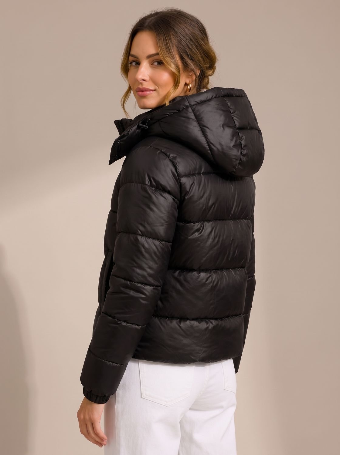 Vellastra - Hooded Quilted Puffer Jacket Cold Weather Commuting — view 4 of 8