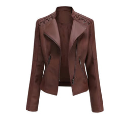 Vellora - Genuine Lambskin Leather Coat Office To Weekend Wear