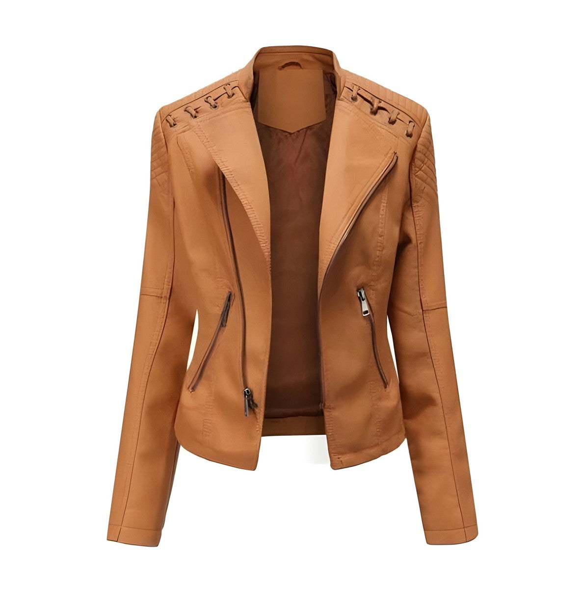 Vellora - Genuine Lambskin Leather Coat Office To Weekend Wear — view 7 of 10