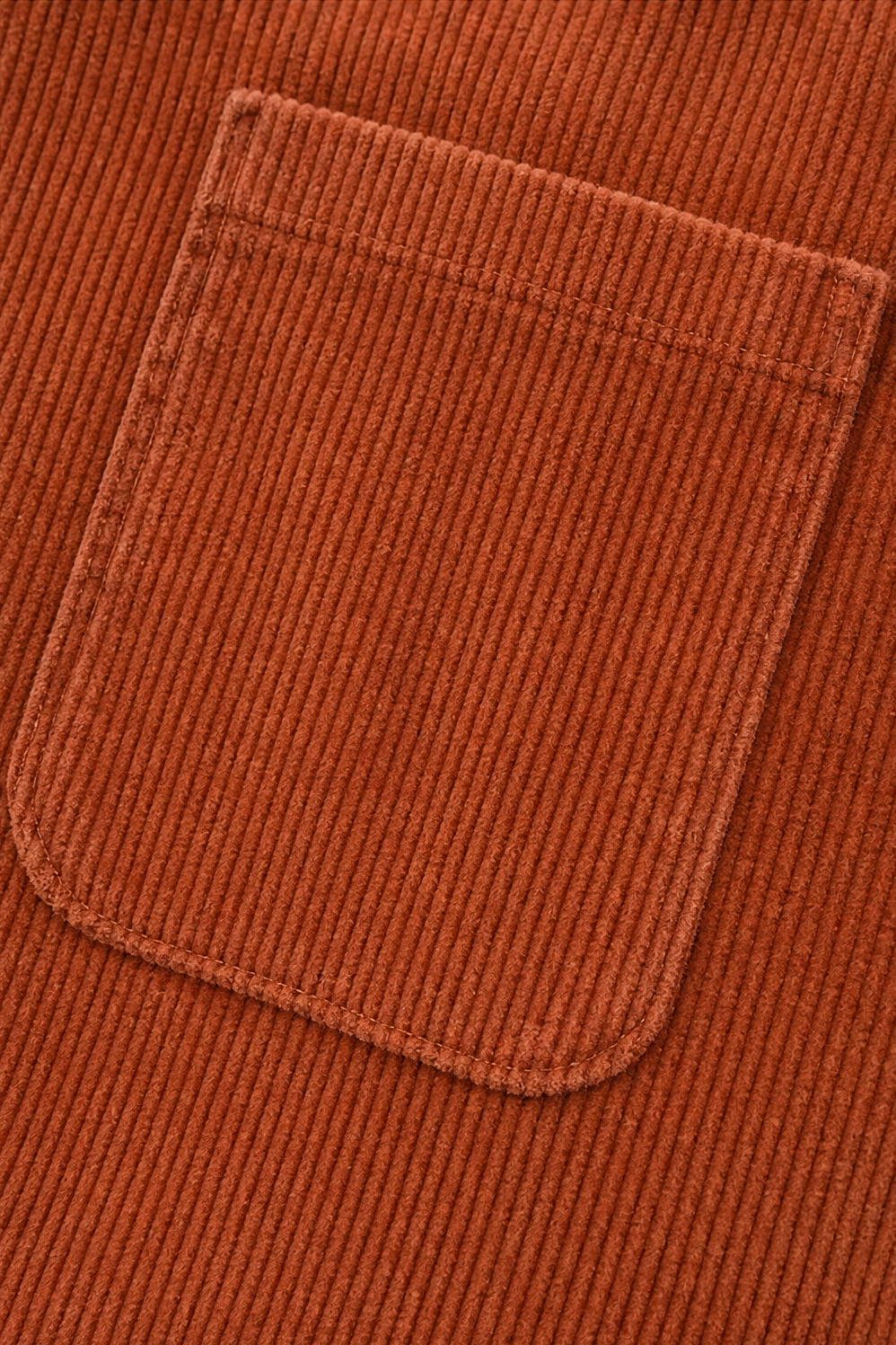 Velmora - Corduroy-Look Structured-Shoulder Jacket Cool Weather Layering — view 7 of 10