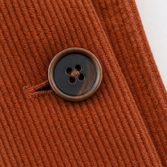 Velmora - Corduroy-Look Structured-Shoulder Jacket Cool Weather Layering — view 8 of 10