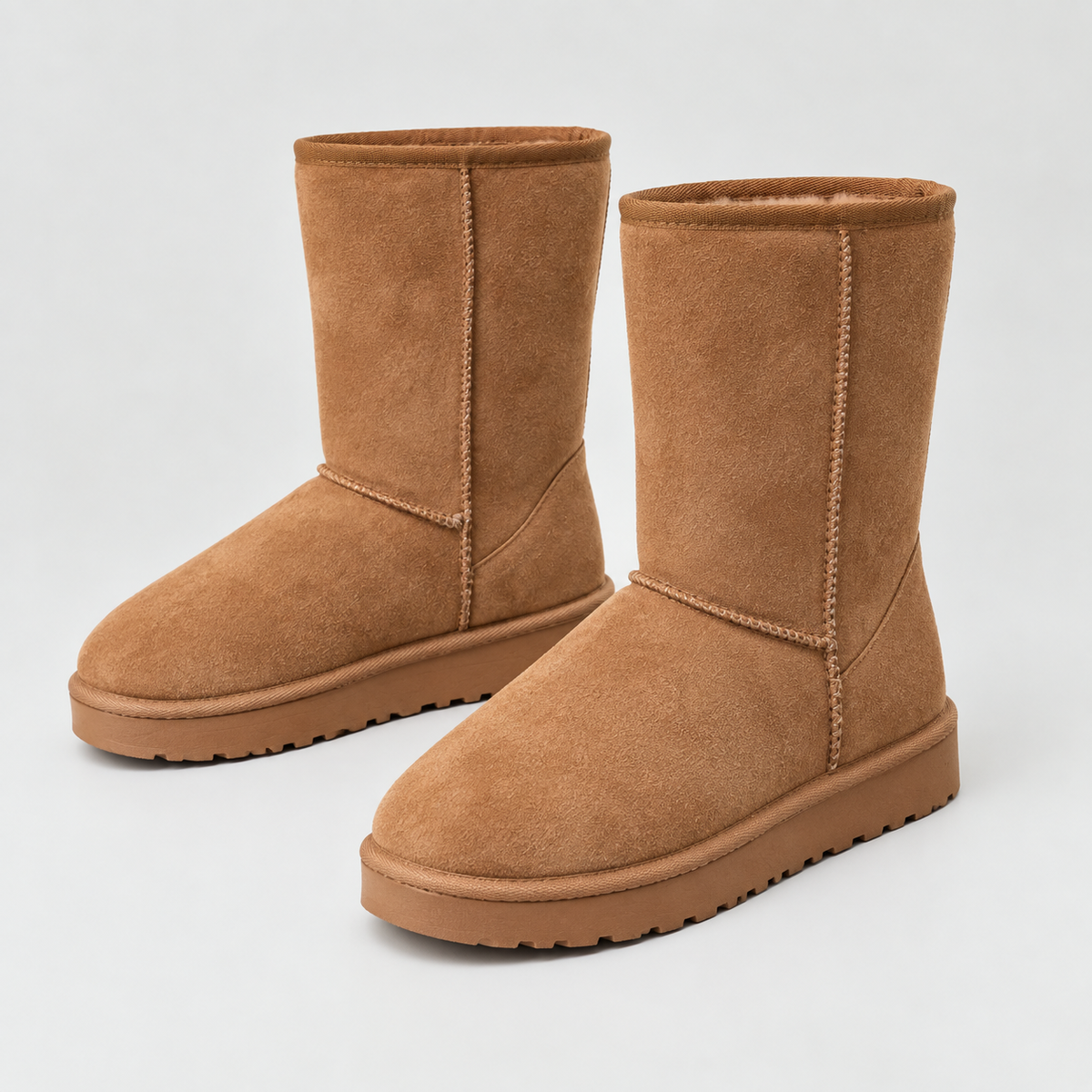 Velura - Suede-Look Lined Boots For Everyday Styling