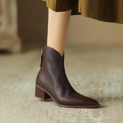 Verano - Pointed Toe Ankle Boots Office Wear