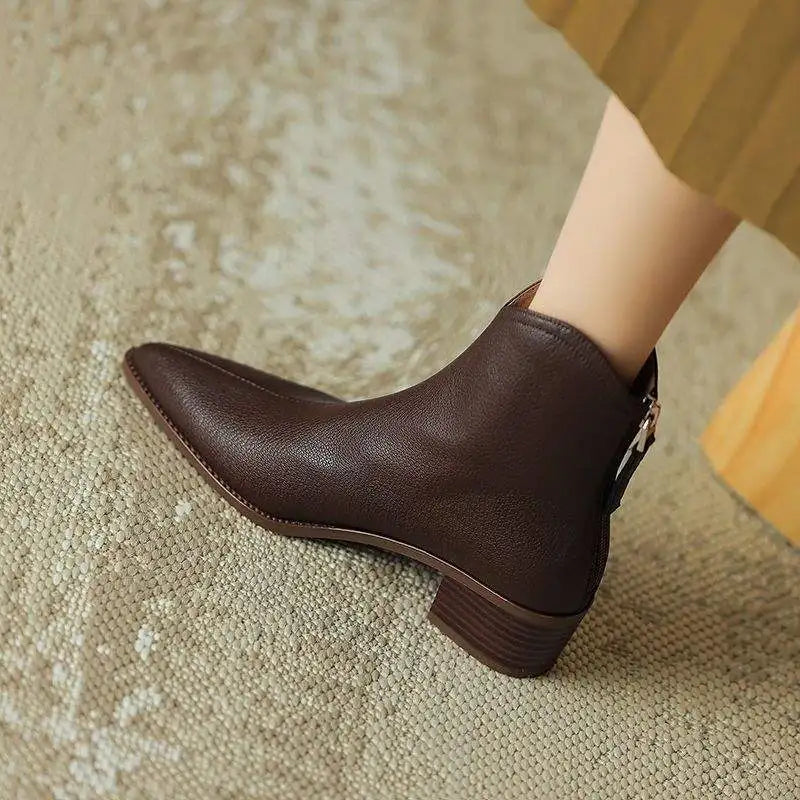 Verano - Pointed Toe Ankle Boots Office Wear — view 2 of 10