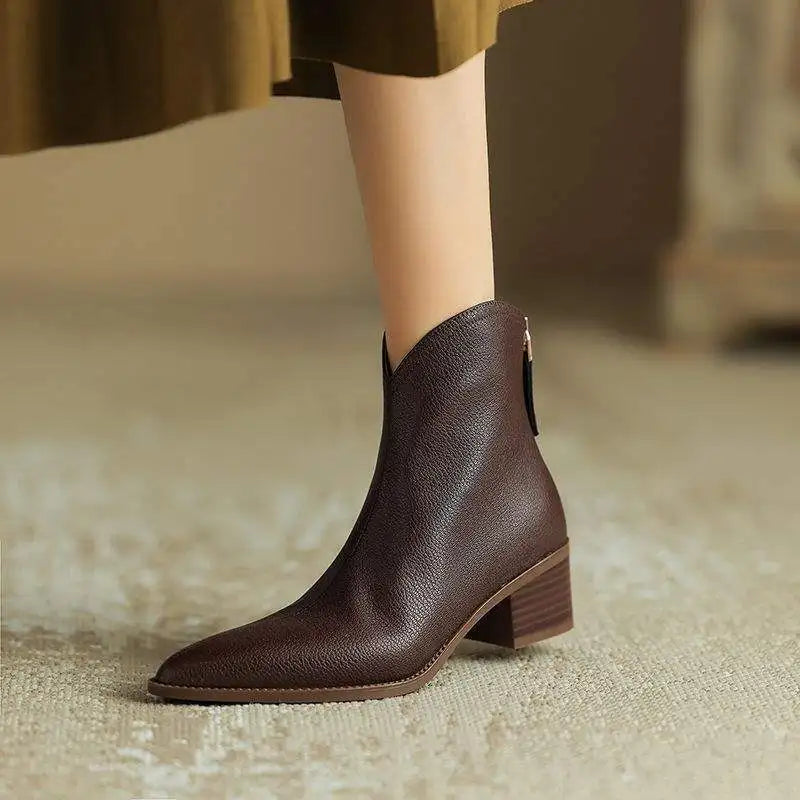 Verano - Pointed Toe Ankle Boots Office Wear — view 3 of 10