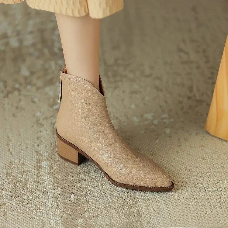 Verano - Pointed Toe Ankle Boots Office Wear — view 8 of 10