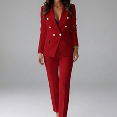Verantia - Double Breasted Blazer Set Office Wear — view 2 of 9