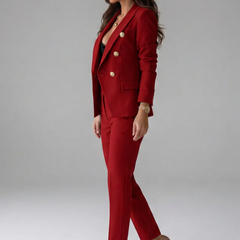 Verantia - Double Breasted Blazer Set Office Wear — view 4 of 9