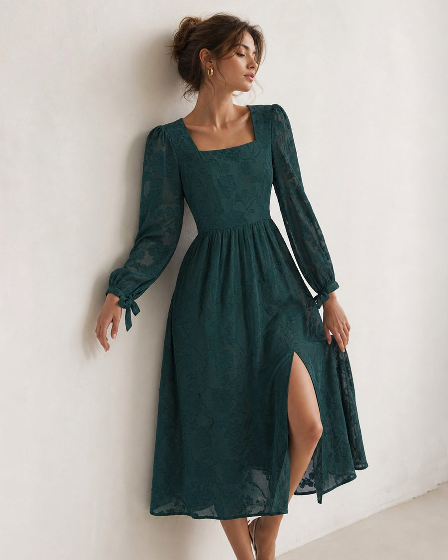 Verdessa - Floral Jacquard Midi Dress Wedding Guest Occasions — view 2 of 7