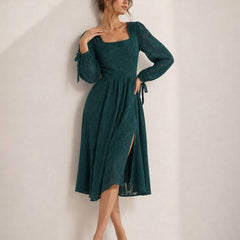 Verdessa - Floral Jacquard Midi Dress Wedding Guest Occasions — view 3 of 7