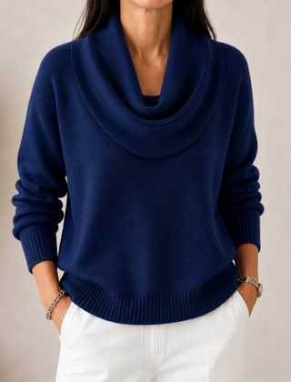 Verlanie - Cowl Neck Sweater For Everyday Wear