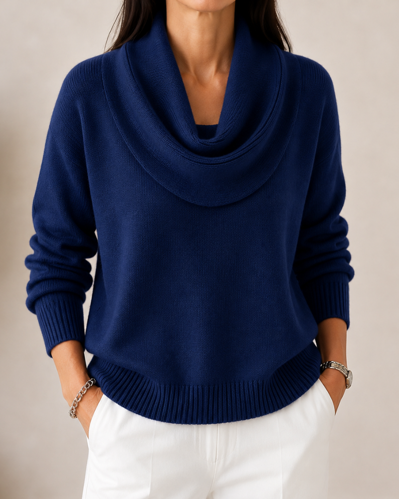 Verlanie - Cowl Neck Sweater For Everyday Wear