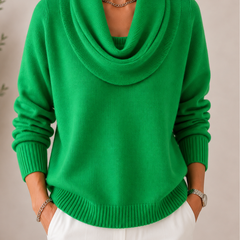 Verlanie - Cowl Neck Sweater For Everyday Wear — view 10 of 10