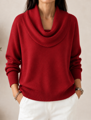 Verlanie - Cowl Neck Sweater For Everyday Wear — view 2 of 10