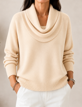 Verlanie - Cowl Neck Sweater For Everyday Wear — view 3 of 10
