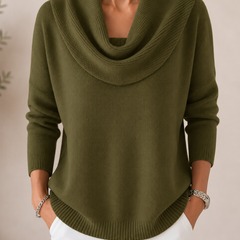 Verlanie - Cowl Neck Sweater For Everyday Wear — view 4 of 10