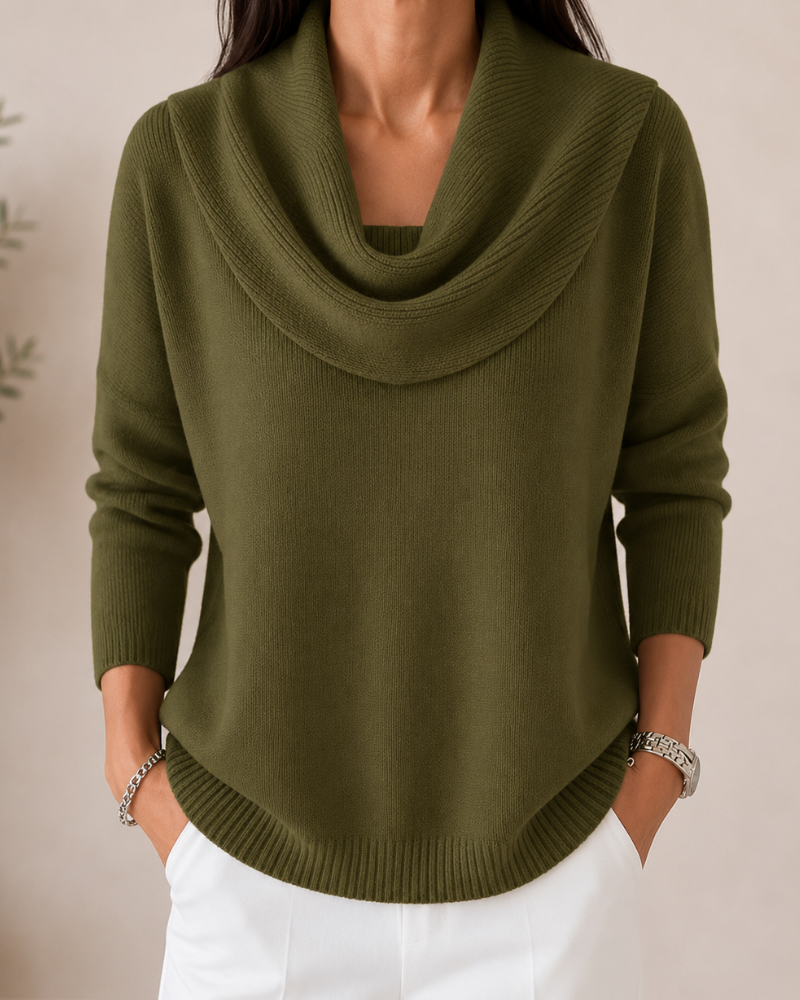 Verlanie - Cowl Neck Sweater For Everyday Wear — view 4 of 10