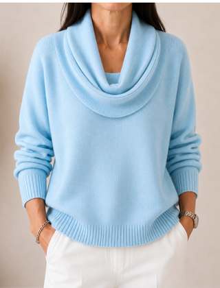 Verlanie - Cowl Neck Sweater For Everyday Wear — view 5 of 10