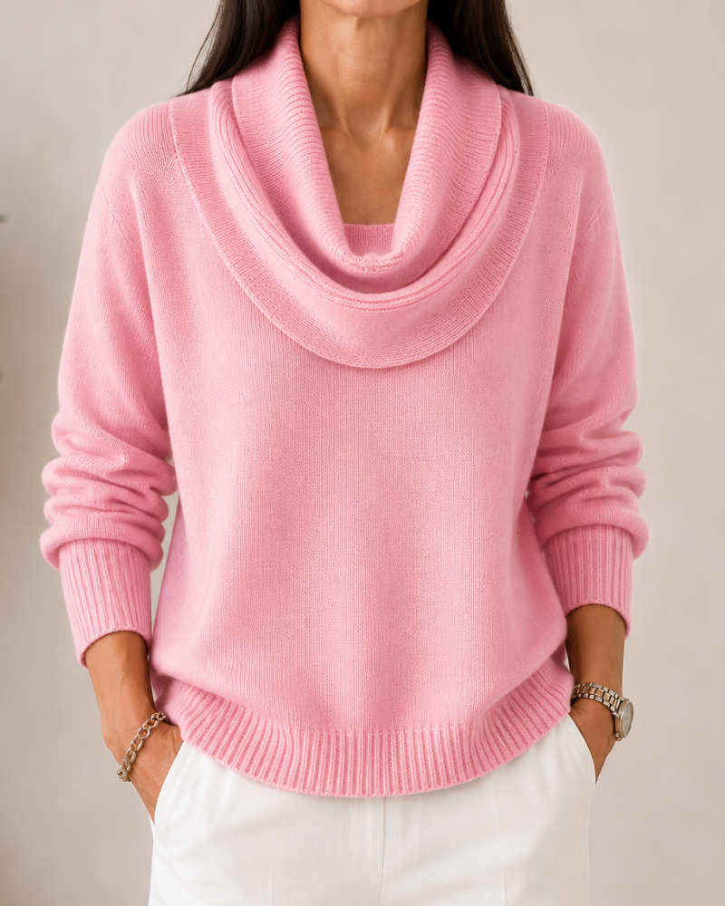 Verlanie - Cowl Neck Sweater For Everyday Wear — view 8 of 10