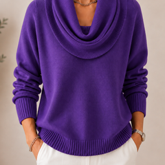 Verlanie - Cowl Neck Sweater For Everyday Wear — view 9 of 10