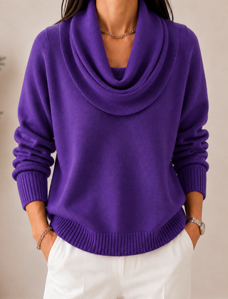 Verlanie - Cowl Neck Sweater For Everyday Wear — view 9 of 10