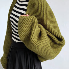 Verlenne - Open Front Knit Shrug Cardigan — view 2 of 10
