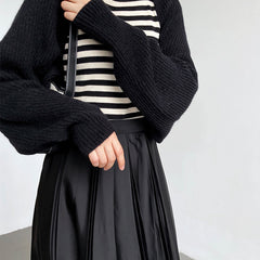 Verlenne - Open Front Knit Shrug Cardigan — view 5 of 10