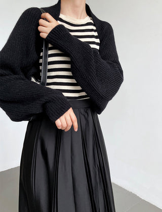 Verlenne - Open Front Knit Shrug Cardigan — view 5 of 10