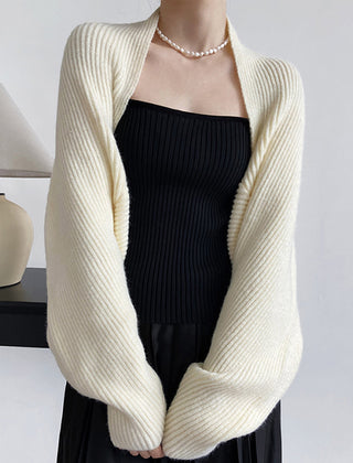 Verlenne - Open Front Knit Shrug Cardigan — view 8 of 10