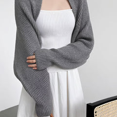 Verlenne - Open Front Knit Shrug Cardigan — view 9 of 10