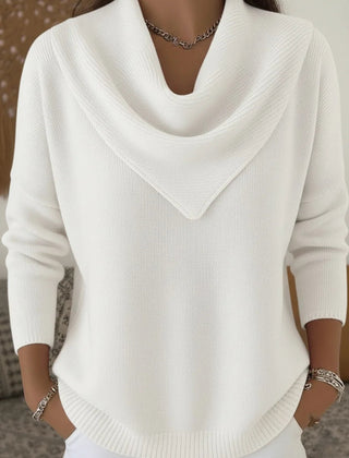 Verlune - Cowl Neck Pullover Sweater Casual Layering — view 4 of 6