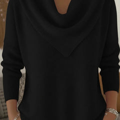 Verlune - Cowl Neck Pullover Sweater Casual Layering — view 5 of 6