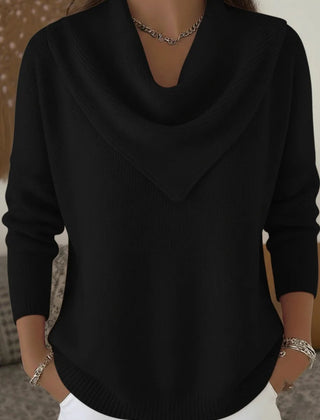 Verlune - Cowl Neck Pullover Sweater Casual Layering — view 5 of 6