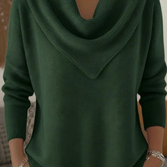 Verlune - Cowl Neck Pullover Sweater Casual Layering — view 6 of 6